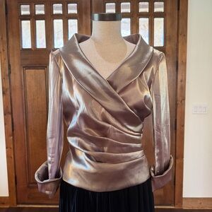 Cachet Gold Holiday Top size 8